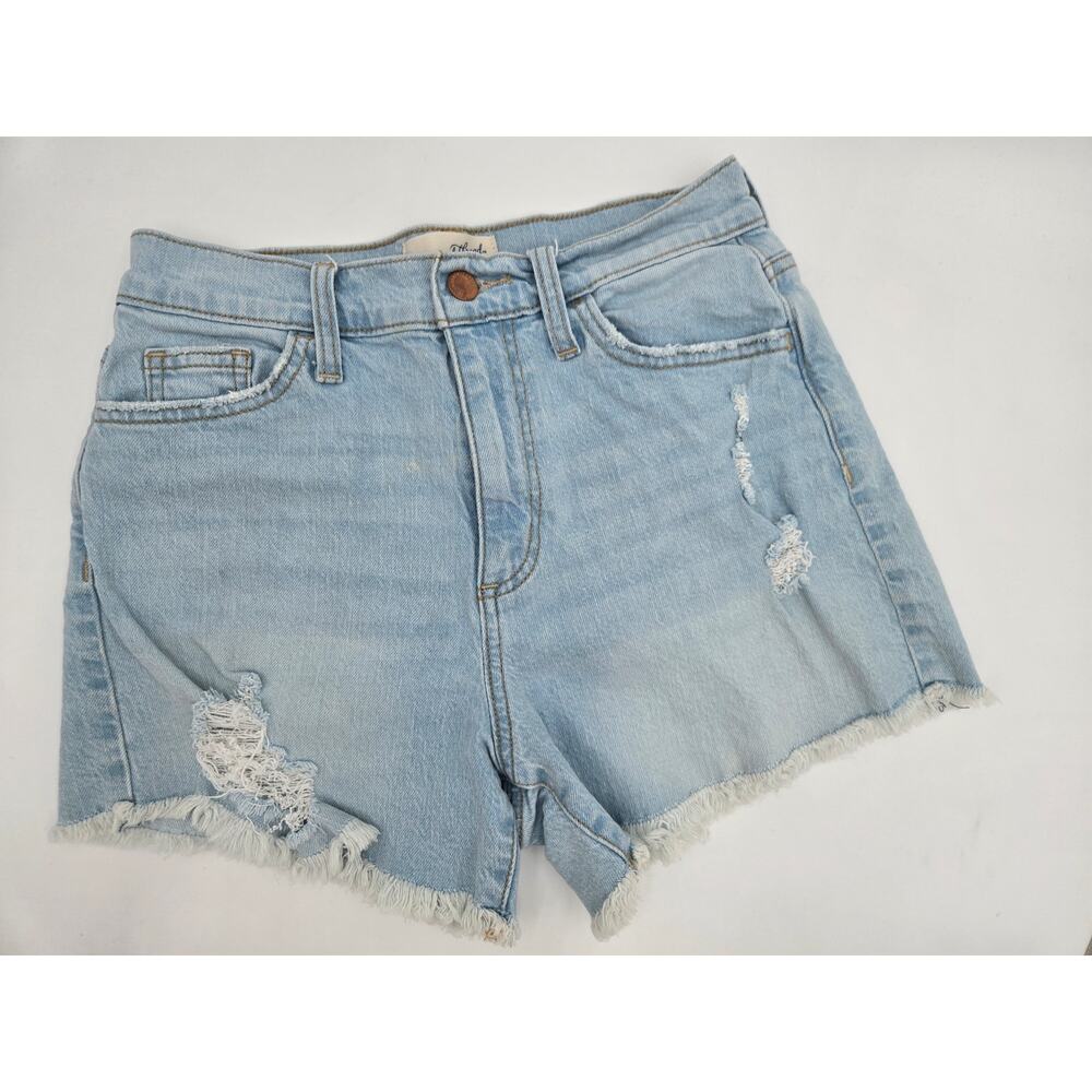 Universal Thread Highest Rise Shortie Womens 2R Light Wash Denim Shorts - Picture 3 of 10